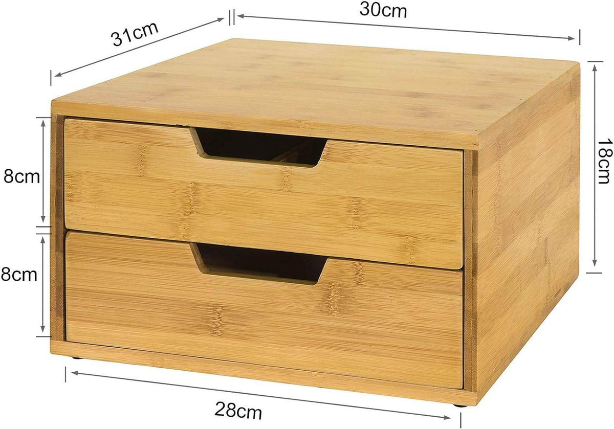 Kaffeekapsel Box | Aufbewahrungsbox | Schubladenbox Bambus | FRG82-N - Palo24