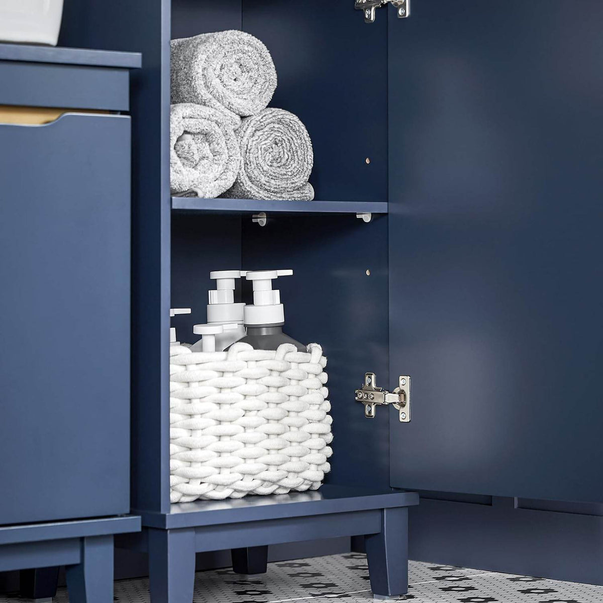 Hochschrank | Badschrank | Badregal | Blau | BZR112-B - Palo24