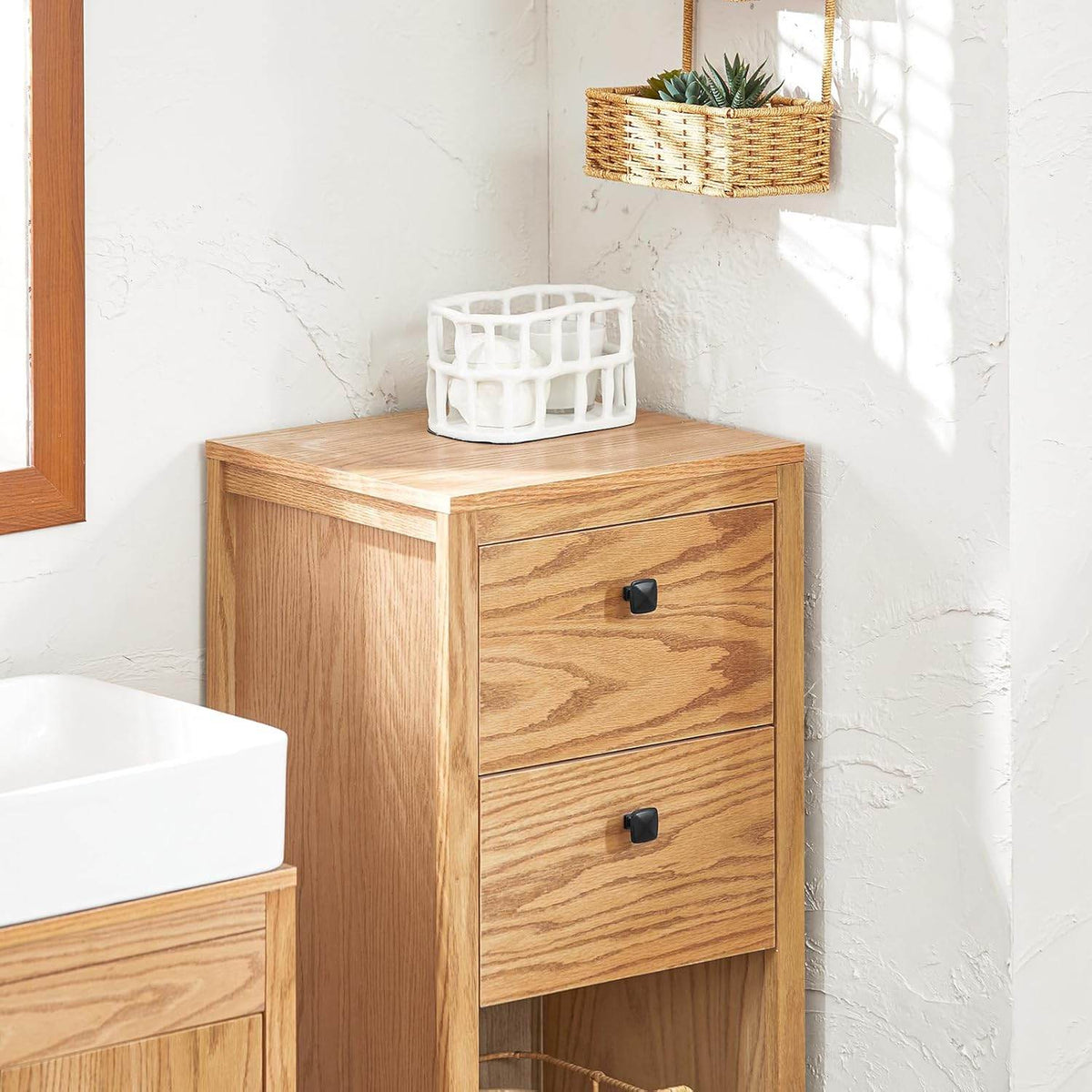 Badschrank Badkommode Flurschrank Natur BZR99-N - Palo24