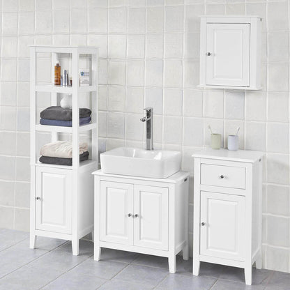 Waschbeckenunterschrank Weiss Badezimmerschrank | Landhaus | FRG202-W - Palo24