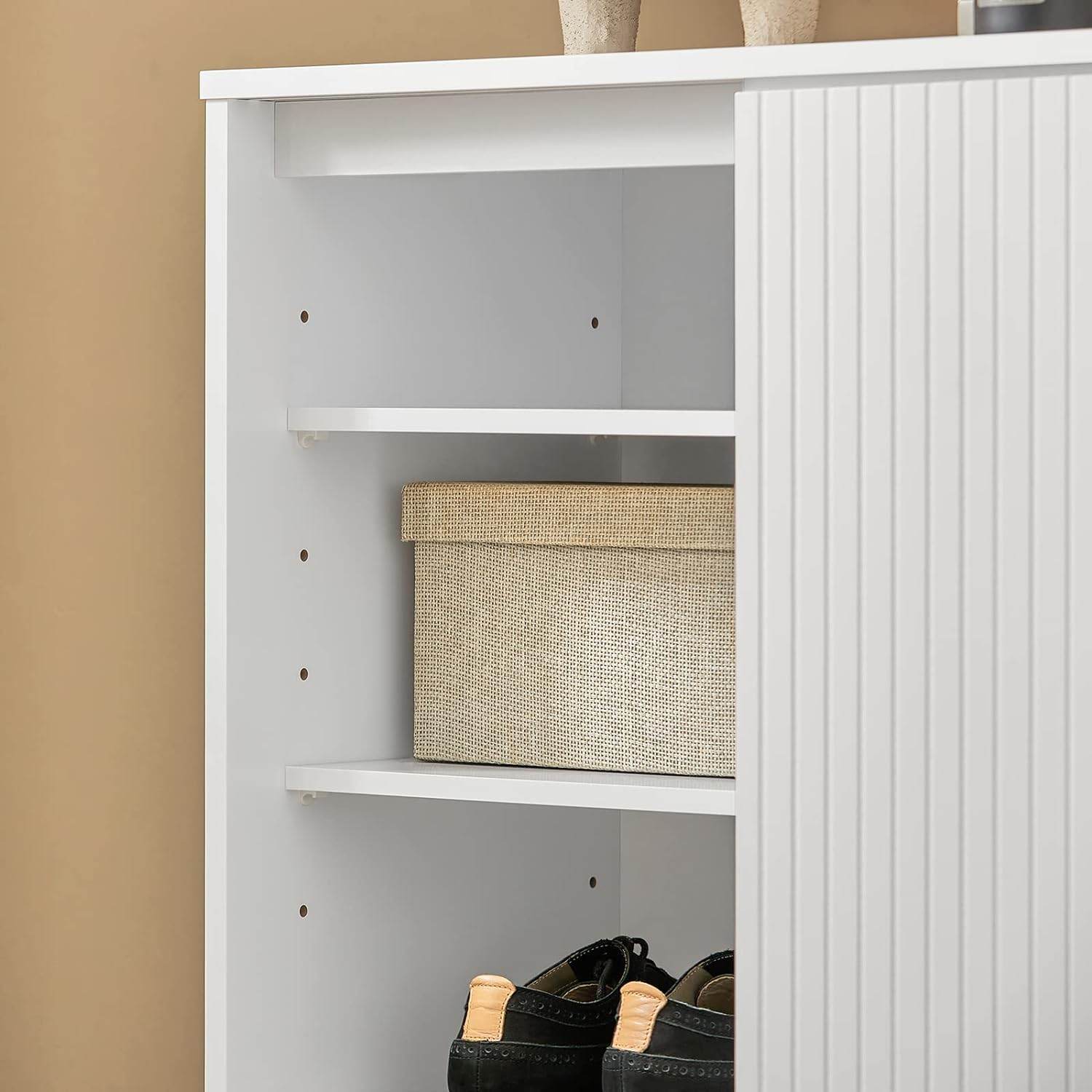 Schuhschrank | Sideboard | Flurschrank | Kommode | Küchenschrank | Weiss - Palo24