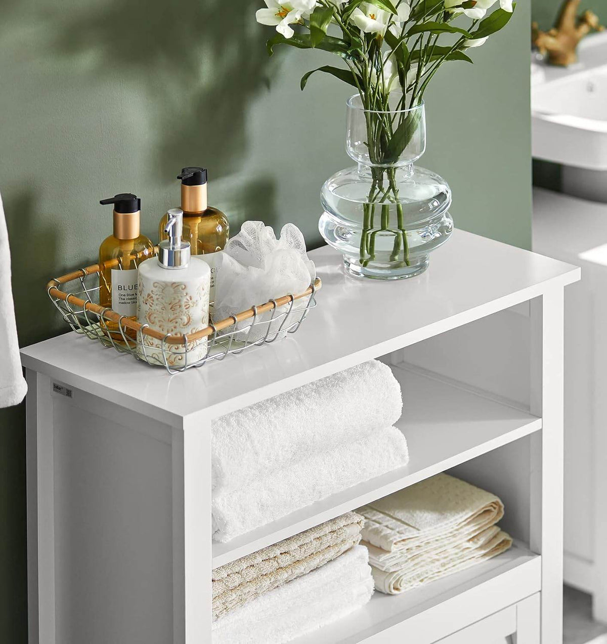 Badkommode | Badzimmerschrank | Flurschrank Weiss BZR13-W - Palo24