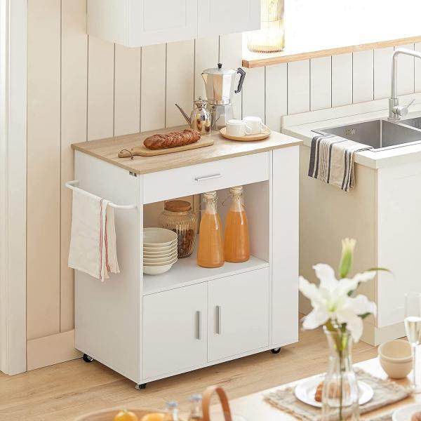 Küchenwagen | Sideboard | Servierwagen | Kücheninsel | Weiss - Palo24