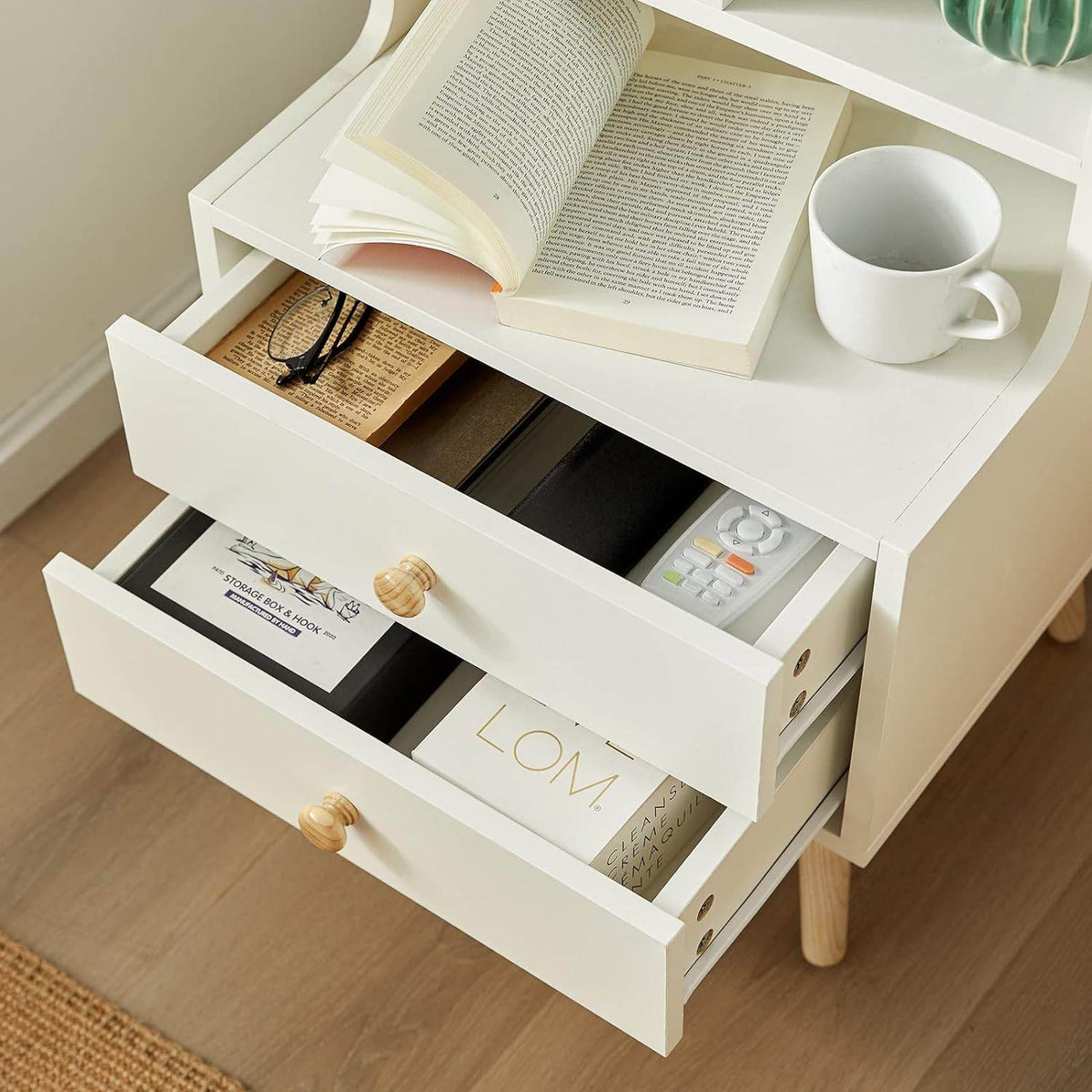 Nachttisch | Sofatisch | Beistelltisch | Nachtschrank | FBT100-W - Palo24