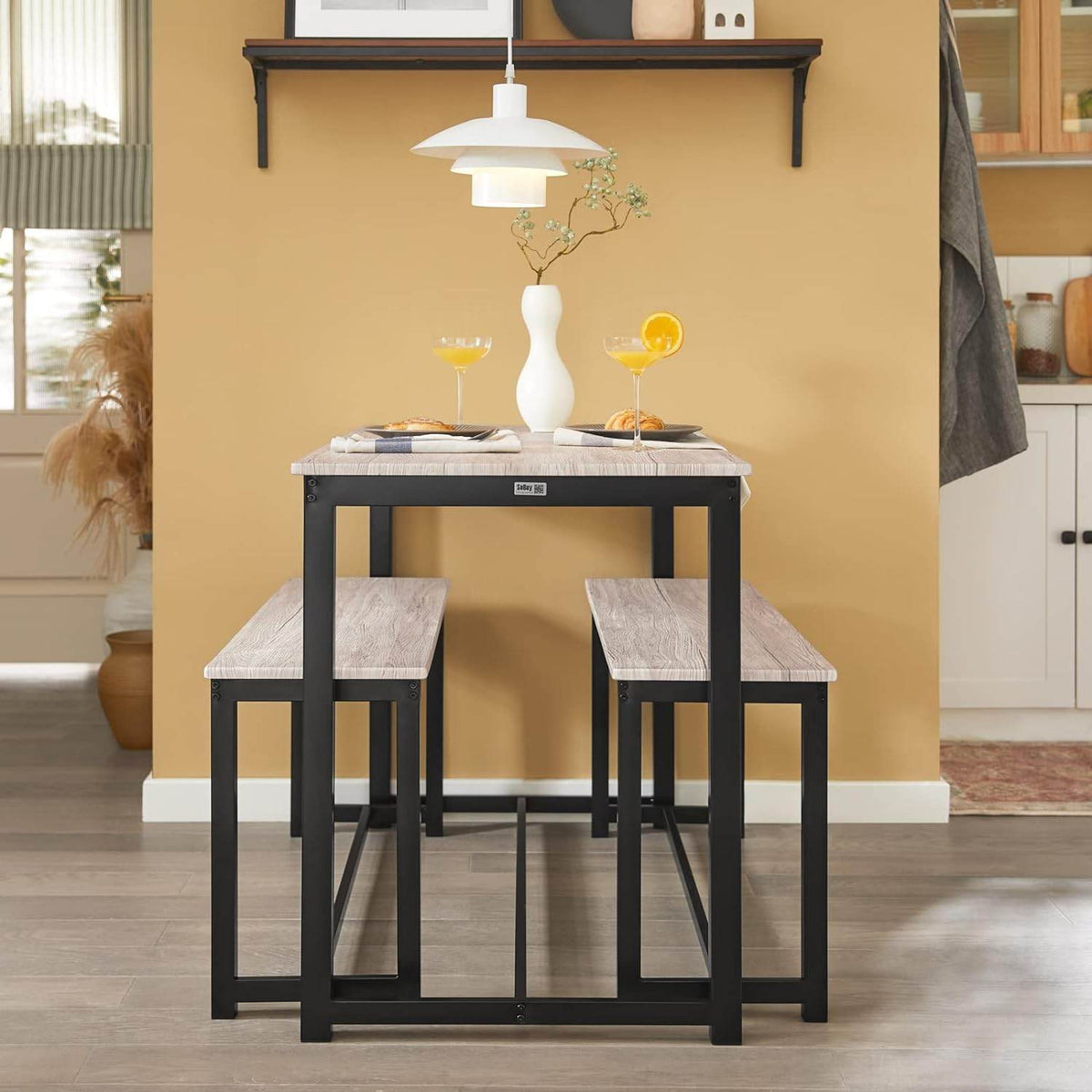 3-teilig Essgruppe | Sitzgruppe | Küchentisch-Set | OGT25-HN - Palo24