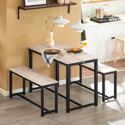 3-teilig Essgruppe | Sitzgruppe | Küchentisch-Set | OGT25-HN - Palo24