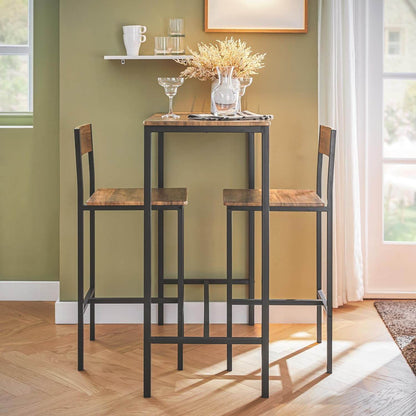 Bartisch mit 2 Hockern | Bartisch set | 3-teilig | OGT03-XL - Palo24