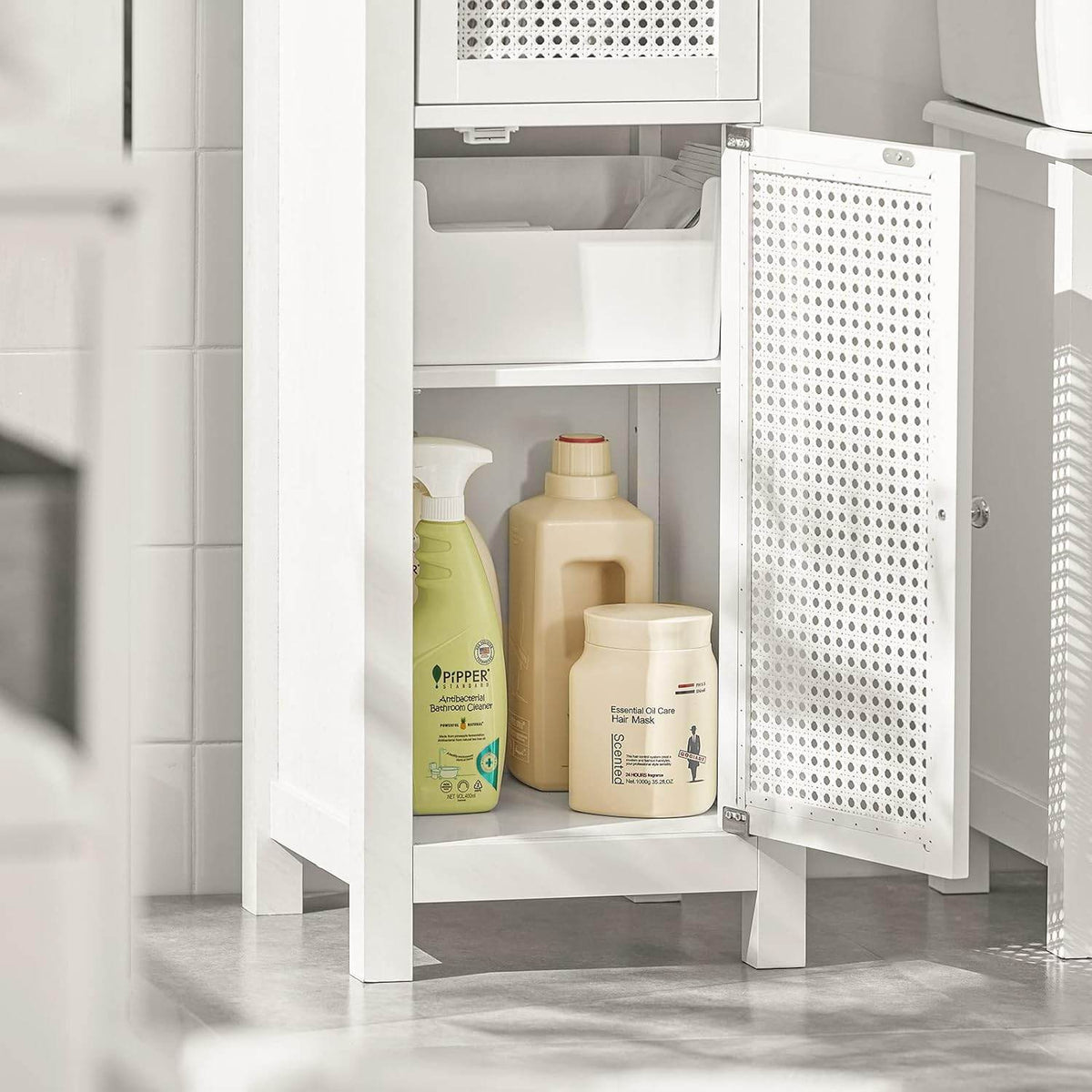 Bad Hochschrank | Badschrank | Badregal Weiss BZR36-W - Palo24