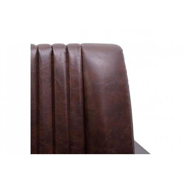 Sessel Loungesessel Polstersessel Relaxsessel, Metall Industriedesign - vintage braun - Palo24
