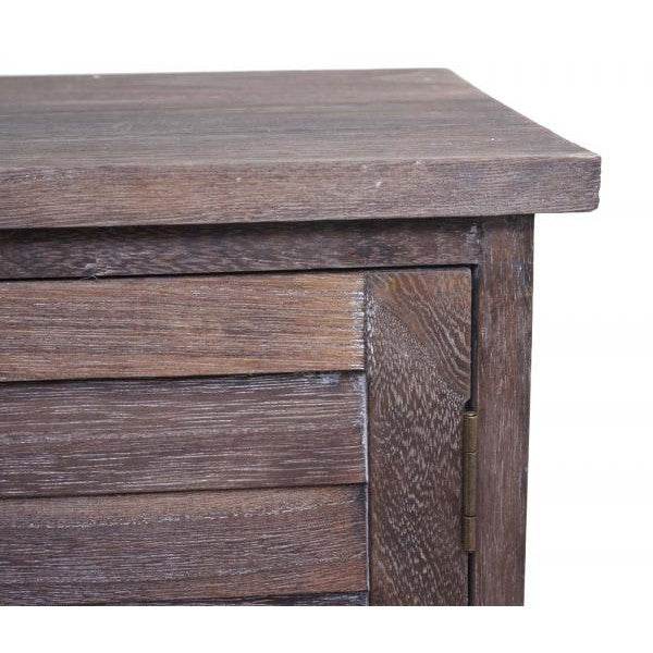 Badezimmerset Hochschrank Wandspiegel ~ shabby braun - Palo24