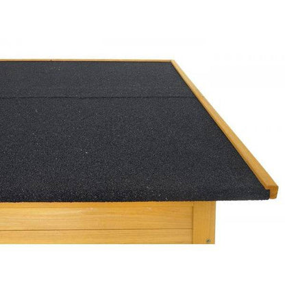 1er-Fahrradgarage HWC-H60, Fahrradbox Gerätehaus, abschließbar 152x184x98cm ~ braun - Palo24