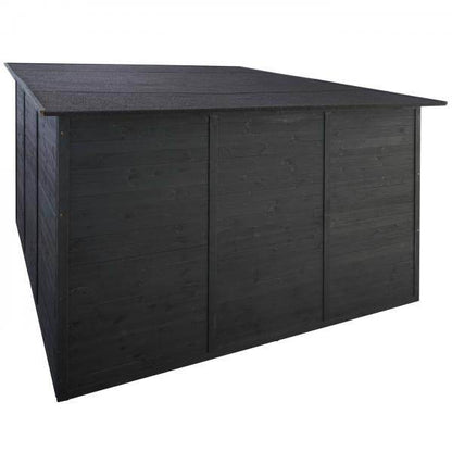 2er-Fahrradgarage HWC-H60, Fahrradbox Gerätehaus, abschließbar 151x200x200cm ~ anthrazit - Palo24