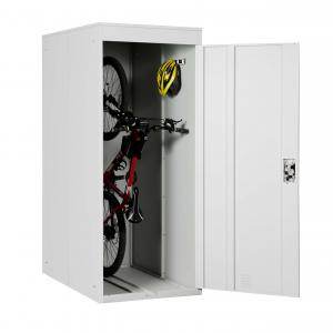 Fahrradgarage Fahrradrbox Metall ~ hellgrau - Palo24