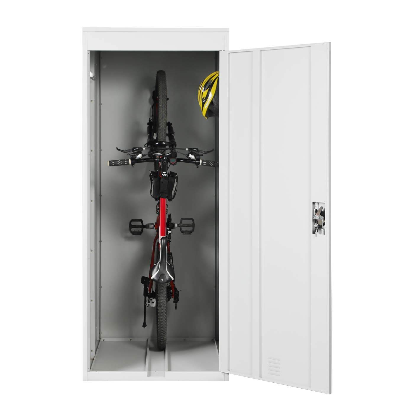 Fahrradgarage Fahrradrbox Metall ~ hellgrau - Palo24