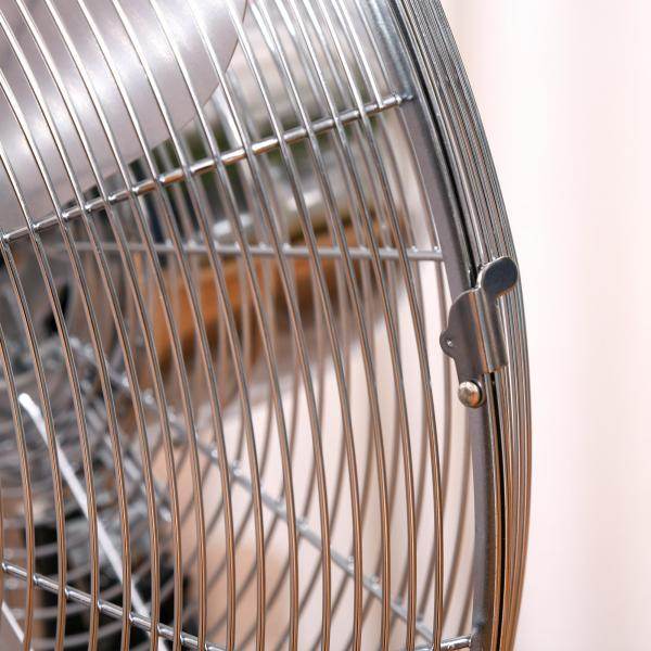 Standventilator Lüfter Höhenverstellbar 3 Geschwindigkeitsstufen Stahl Silber - Palo24