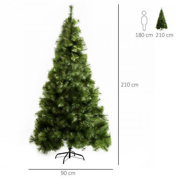 Künstlicher Weihnachtsbaum 90 cm x 90 cm 210 cm - Palo24