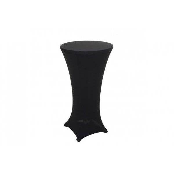 Stehtischhusse HWC-J30, Tischhusse Husse Bezug Überzug, Stretch Ø 60cm ~ schwarz - Palo24