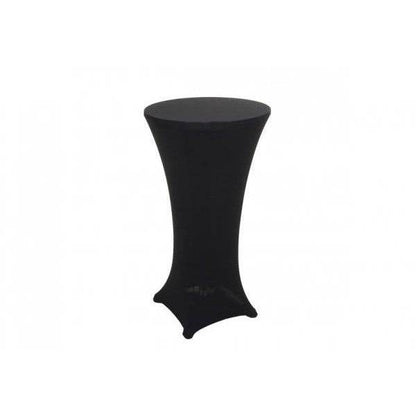 Stehtischhusse HWC-J30, Tischhusse Husse Bezug Überzug, Stretch Ø 60cm ~ schwarz - Palo24