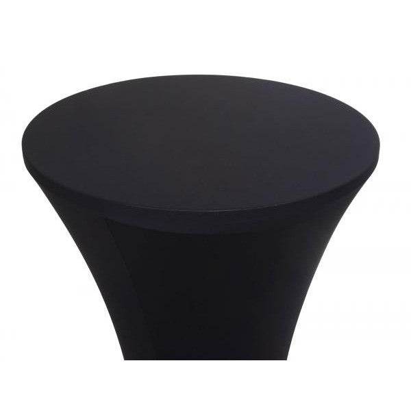 Stehtischhusse HWC-J30, Tischhusse Husse Bezug Überzug, Stretch Ø 60cm ~ schwarz - Palo24