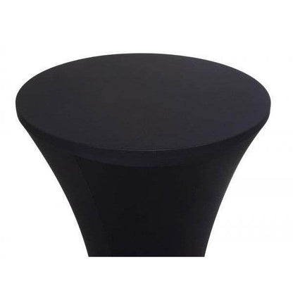 Stehtischhusse HWC-J30, Tischhusse Husse Bezug Überzug, Stretch Ø 60cm ~ schwarz - Palo24