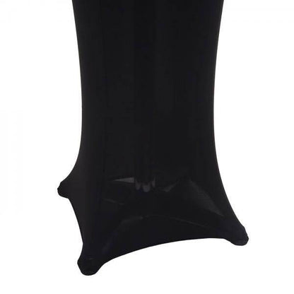 Stehtischhusse HWC-J30, Tischhusse Husse Bezug Überzug, Stretch Ø 60cm ~ schwarz - Palo24