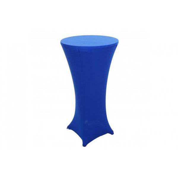 Stehtischhusse HWC-J30, Tischhusse Husse Bezug Überzug, Stretch Ø 60cm ~ blau - Palo24