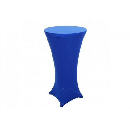 Stehtischhusse HWC-J30, Tischhusse Husse Bezug Überzug, Stretch Ø 60cm ~ blau - Palo24