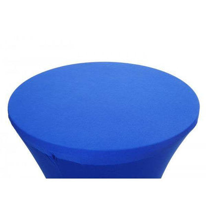 Stehtischhusse HWC-J30, Tischhusse Husse Bezug Überzug, Stretch Ø 60cm ~ blau - Palo24