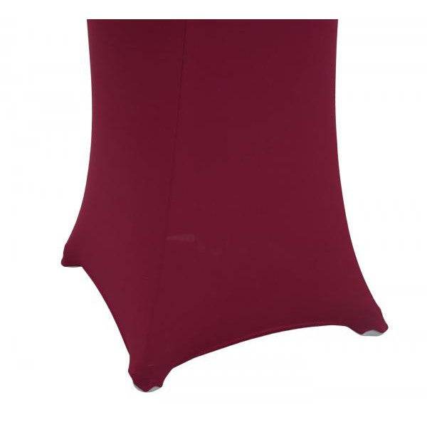 Stehtischhusse HWC-J30, Tischhusse Husse Bezug Stretch Ø 60cm ~ bordeaux-rot - Palo24