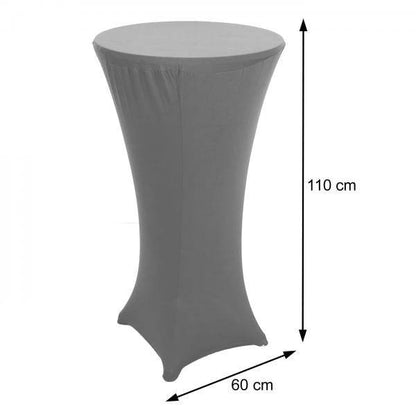 Stehtischhusse HWC-J30, Tischhusse Husse Bezug Überzug, Stretch Ø 60cm ~ blau - Palo24