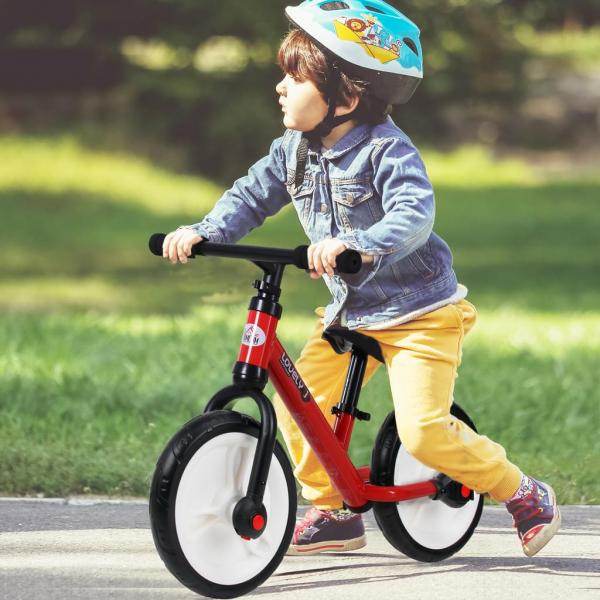Laufrad Kinderfahrrad Lauflernrad 2-in-1 Stützräder Pedale 2-5 Jahre PP Rot - Palo24