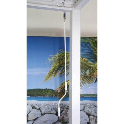 Pergola HWC-J32, Garten Lamellen-Pavillon, 11cm-Alu-Gestell 4x3m ~ weiß mit Seitenwand + Moskitonetz weiss - Palo24