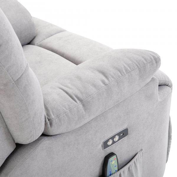 Massagesessel mit Wärmefunktion Flanell 83 cm x 95 cm x 105 cm - Palo24