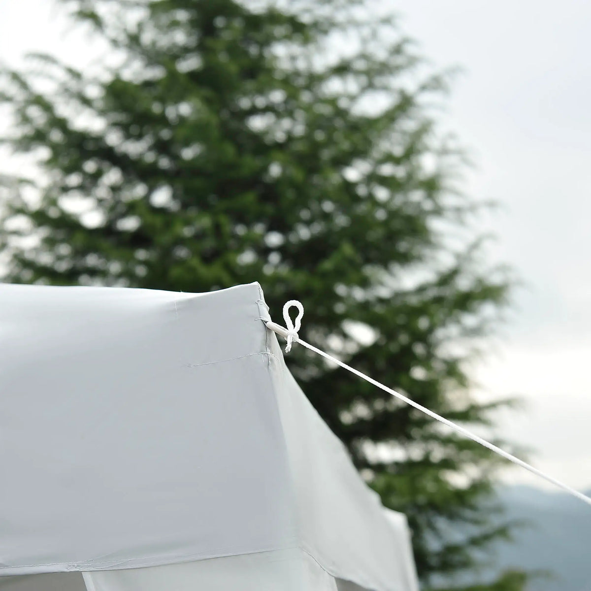 Outsunny® Padiglione pieghevole 3x3m Padiglione Tenda pieghevole Tenda per feste Tenda da giardino Popup Bianco