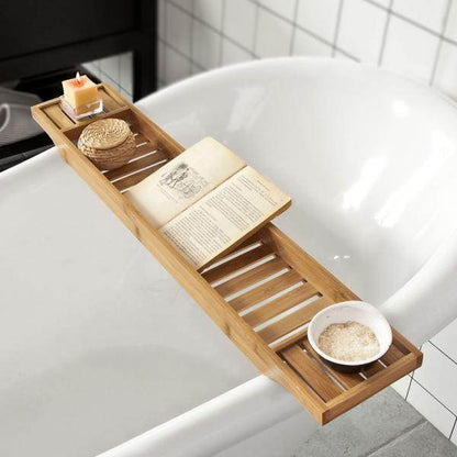 80cm Lang Badewannenablage Badewannenbrett Bambus - Palo24