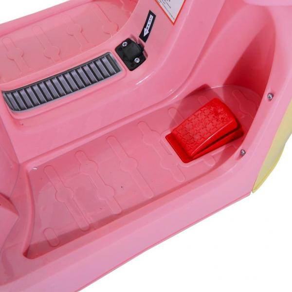 Elektro Kinderroller Kindermotorrad 6V 3 km/h 108 x 51 x 75cm Rosa Gelb - Palo24