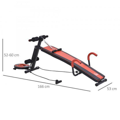 Sit Up Bank Bauchtrainer Trainingsbank Fitnessbank Verstellbar - Palo24