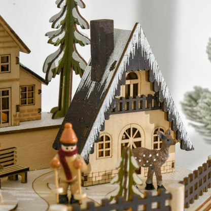 Adventskalender mit LED-Lichtern 25 cm x 20 cm x 29 cm - Palo24