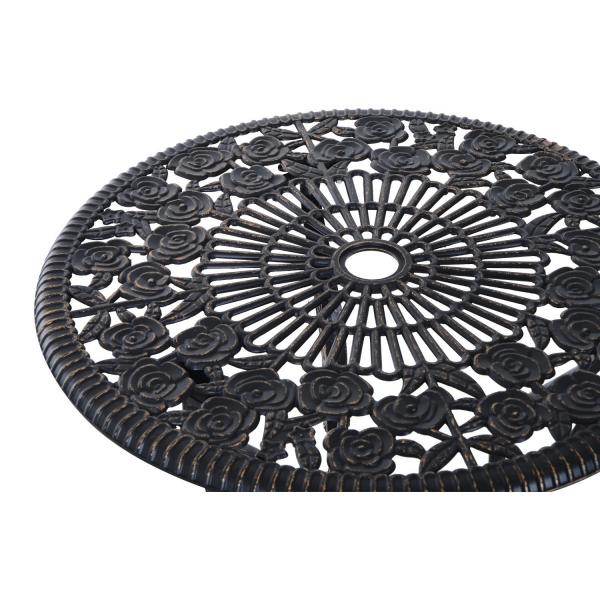 Gartenmöbel 3 tlg. Gartenset Sitzgruppe Tisch Stuhl Metall Bronze - Palo24