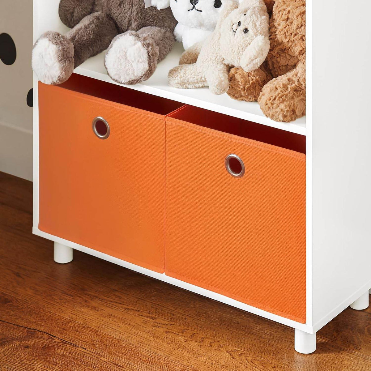 Kinderregal mit Boxen | Spielzeugregal | Bücherregal für Kinder | KMB68-W - Palo24