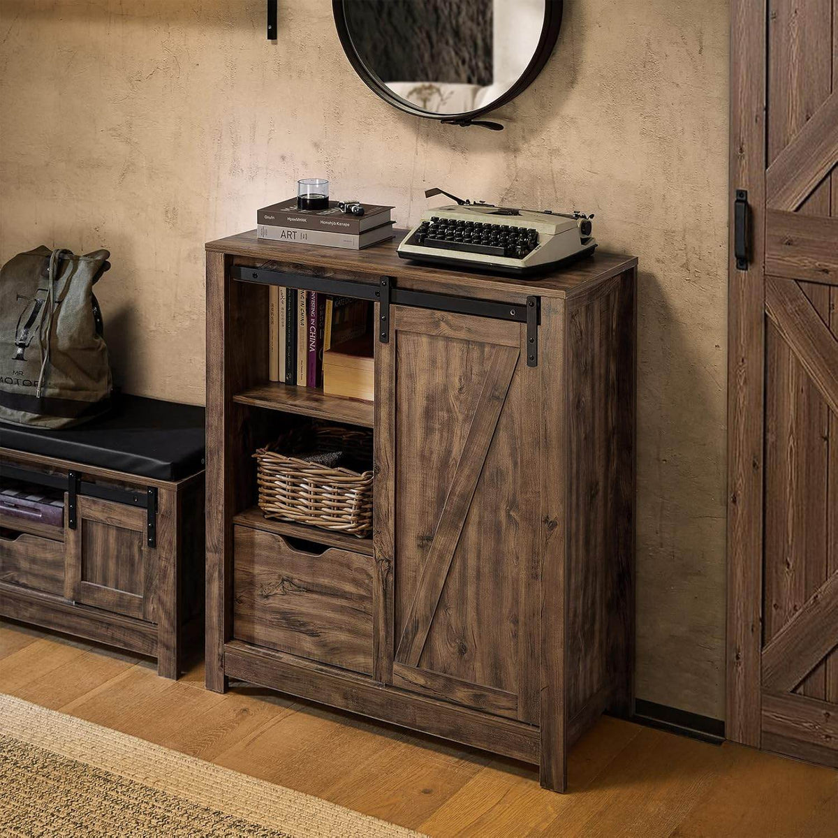 Sideboard mit Schiebetür | Kommode | Schuhschrank | Flurschrank | FSB59-N - Palo24