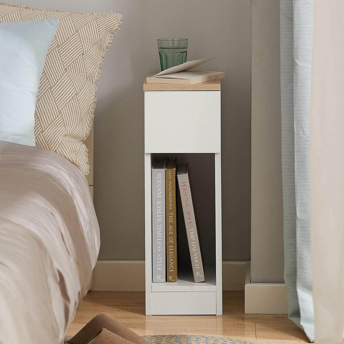 Nachttisch mit Schublade | Couchtisch | Sofatisch | Beistelltisch | FBT111-WN - Palo24
