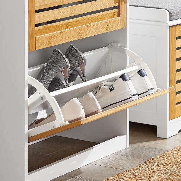 Schuhkipper | Schuhschrank Mit 3 Klappen | Schuhkommode - Palo24