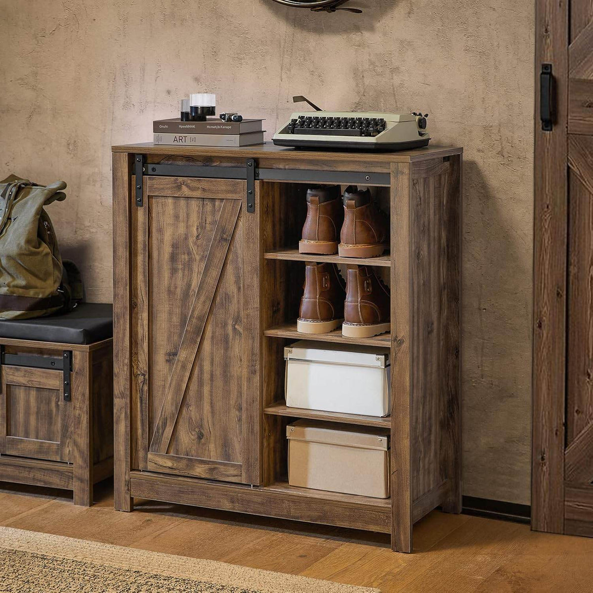 Sideboard mit Schiebetür | Kommode | Schuhschrank | Flurschrank | FSB59-N - Palo24