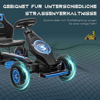 Kinderfahrzeug mit verstellbarem Sitz und Gummireifen