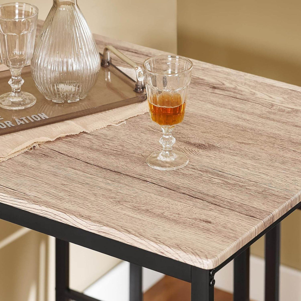 Bartisch mit 4 Hockern | Bartisch set | Stehtisch | 5-teilig | OGT15-N - Palo24