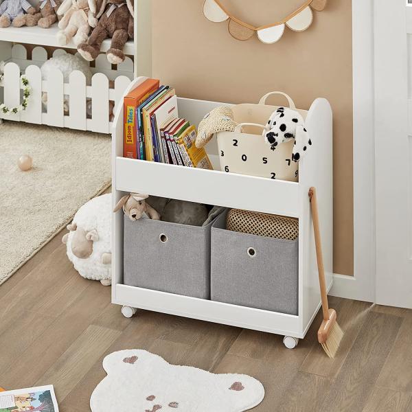 Kinderregal | Spielzeugregal | Aufbewahrungsregal Für Kinder | Weiss - Palo24