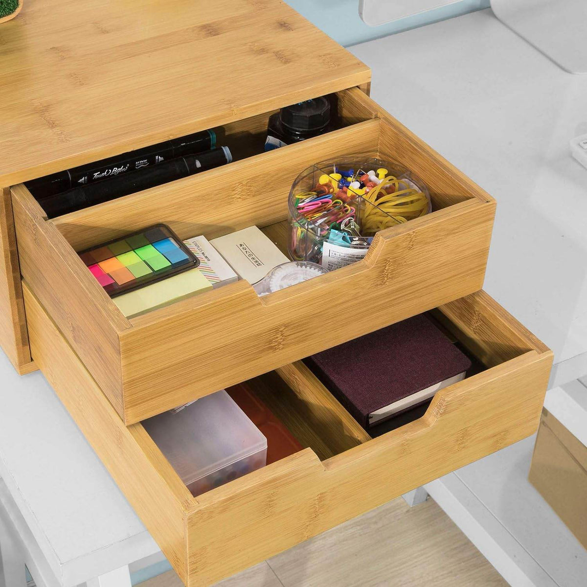 Kaffeekapsel Box | Aufbewahrungsbox | Schubladenbox Bambus | FRG82-N - Palo24