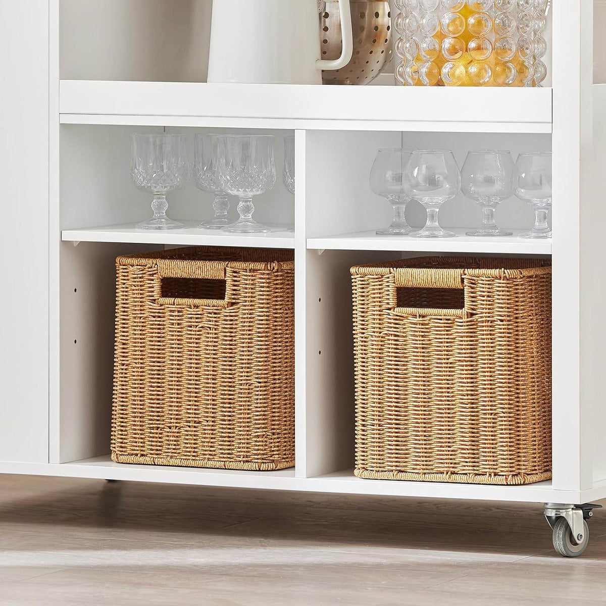 Desig Kücheninsel | Küchenwagen | Küchenschrank | Sideboard auf Rollen | FKW97-WN - Palo24