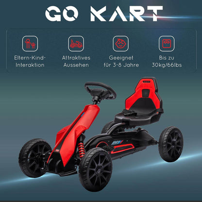Go Kart Pedal Go Kart Rückwärts-uns Vorwärtsgang Rot +Schwarz - Palo24
